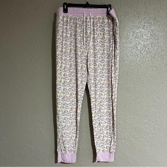 Little Sleepies Pastel Rainbows Womens Pajama Set Size XL - Picture 4 of 6